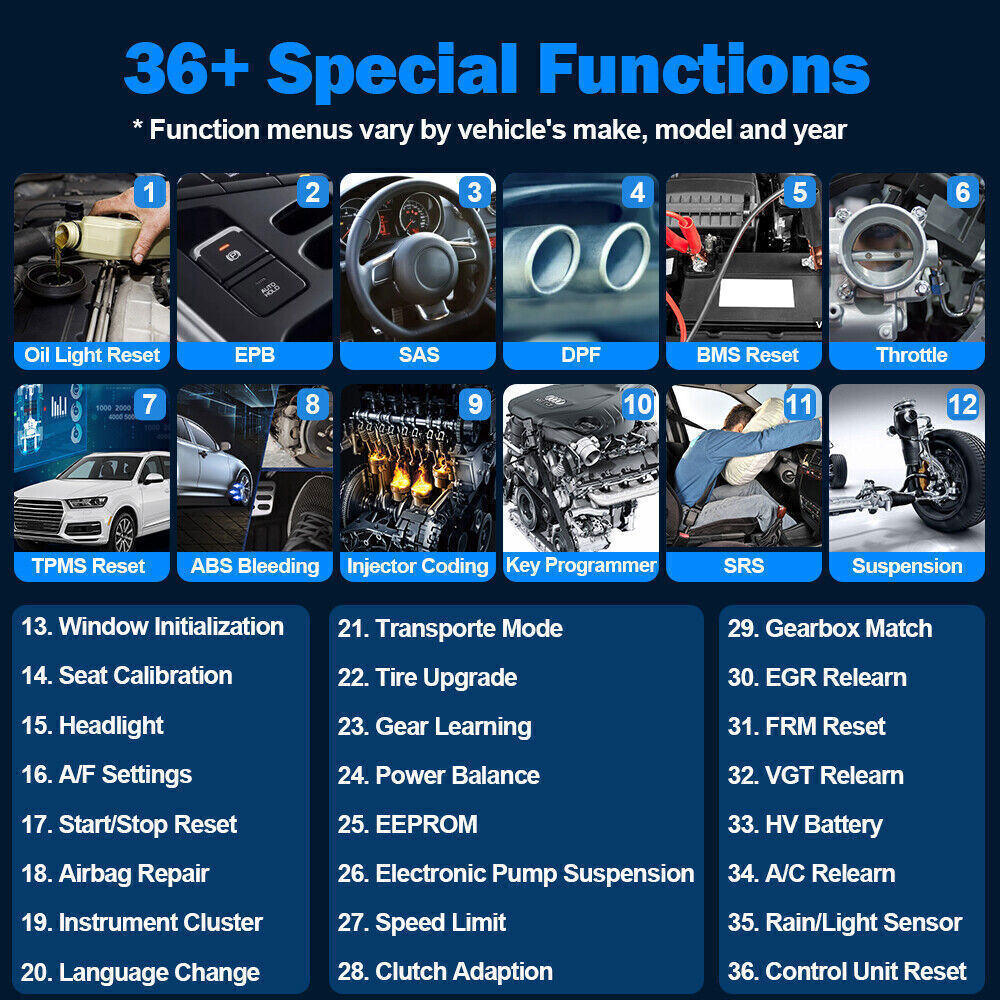 XTOOL USED D7 Auto Full System Diagnostic Scanner Bidirectional K_y Program Tool