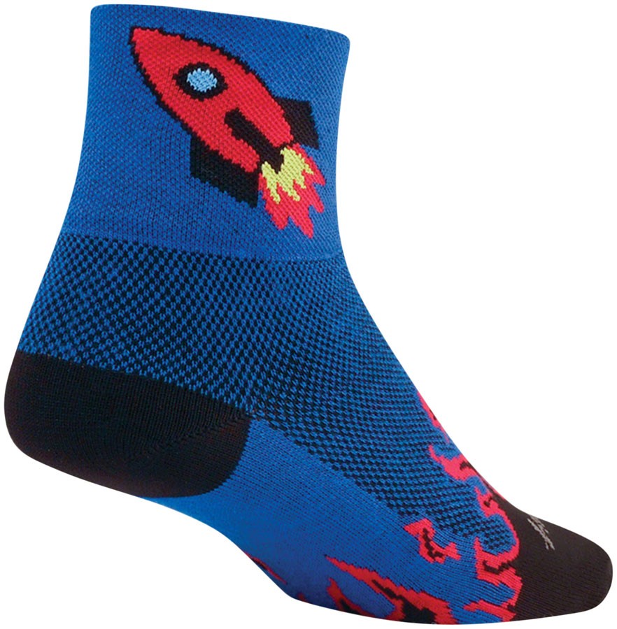SockGuy Classic Socks Unisex Crew Socks Small/Medium Blue