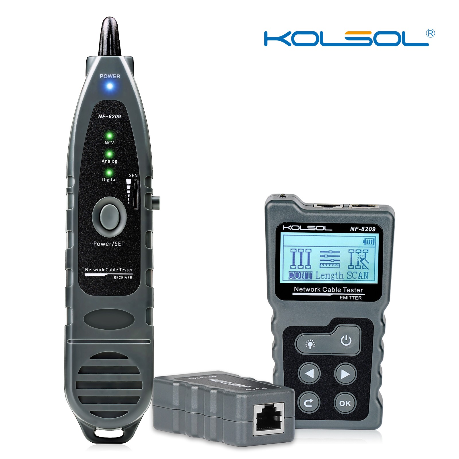 NF-8209 PoE Tester Network Cable Tester Cat5 Cat6 CAT6a Lan Test Network Tools