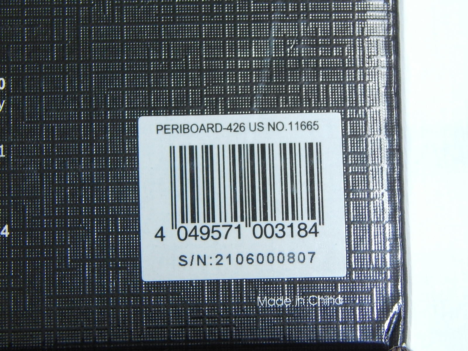 New Perixx PERIBOARD-426US Mini USB Keyboard Wired Space Saving Low Profile