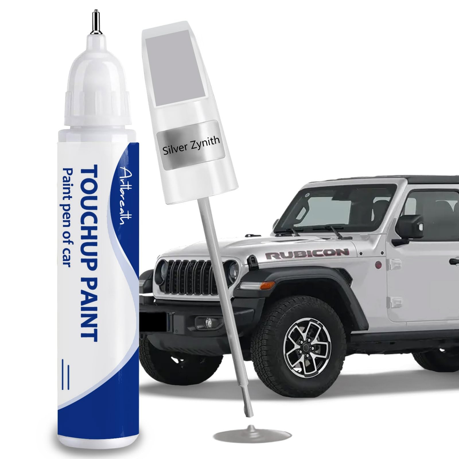 Silver Zynith(PSE/SSE) Touch Up Paint for JEEP-Exact Match–Chips and Nicks Ca...