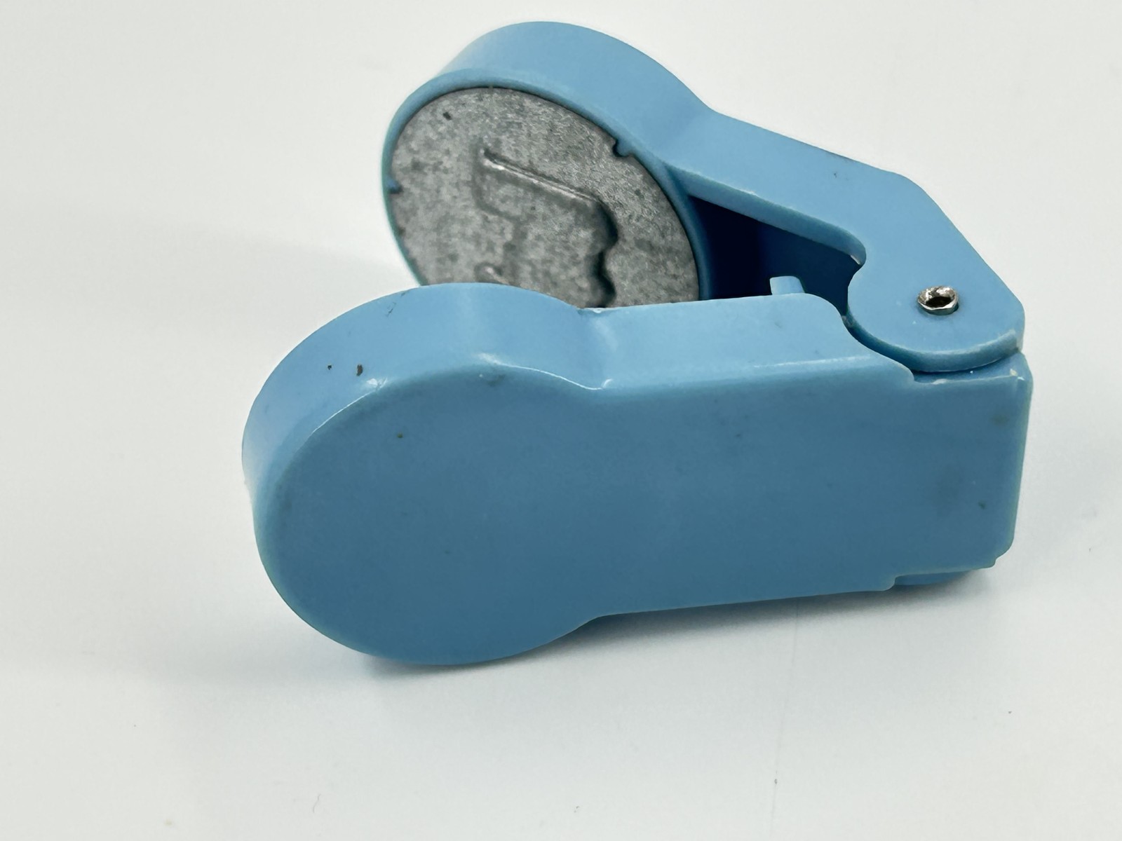 Vintage Mini Train Shape Paper Embosser Craft Scrapbook Card Making Blue