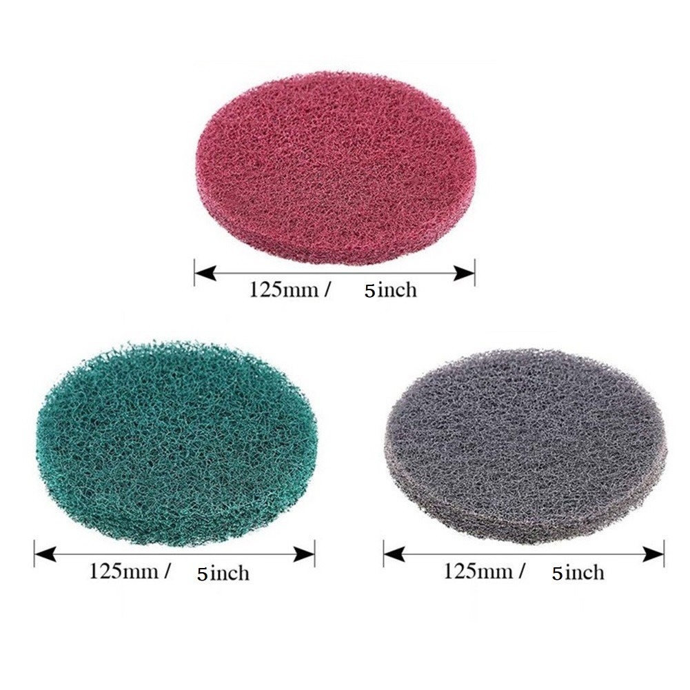 Polishing Pad Buffing Tools 3pcs Industrial Scouring Pad Power Tools Parts