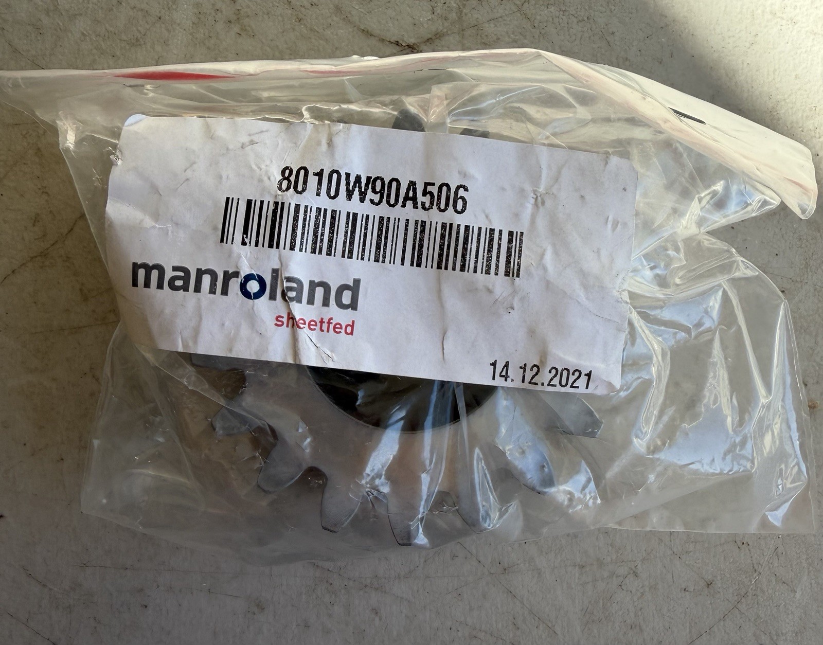 Sealed Manroland 8010W90A506 Pinion Gear Tooth-Segment 80.10W90-A506