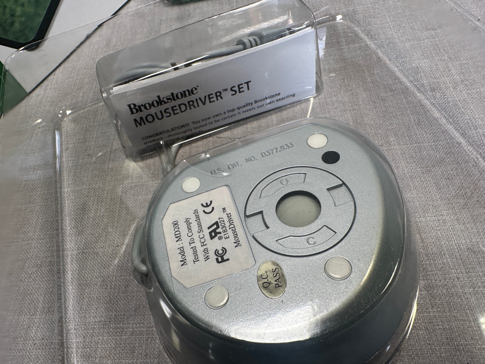 NOS! Brookstone Vintage Computer Mouse Golf Driver Set Ps/2 PGA w/ MousePad ps2