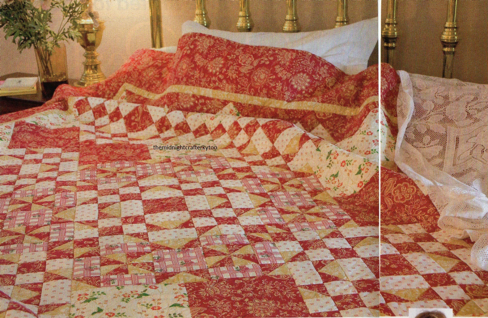 Red Delicious Quilt Pattern Pieced SG