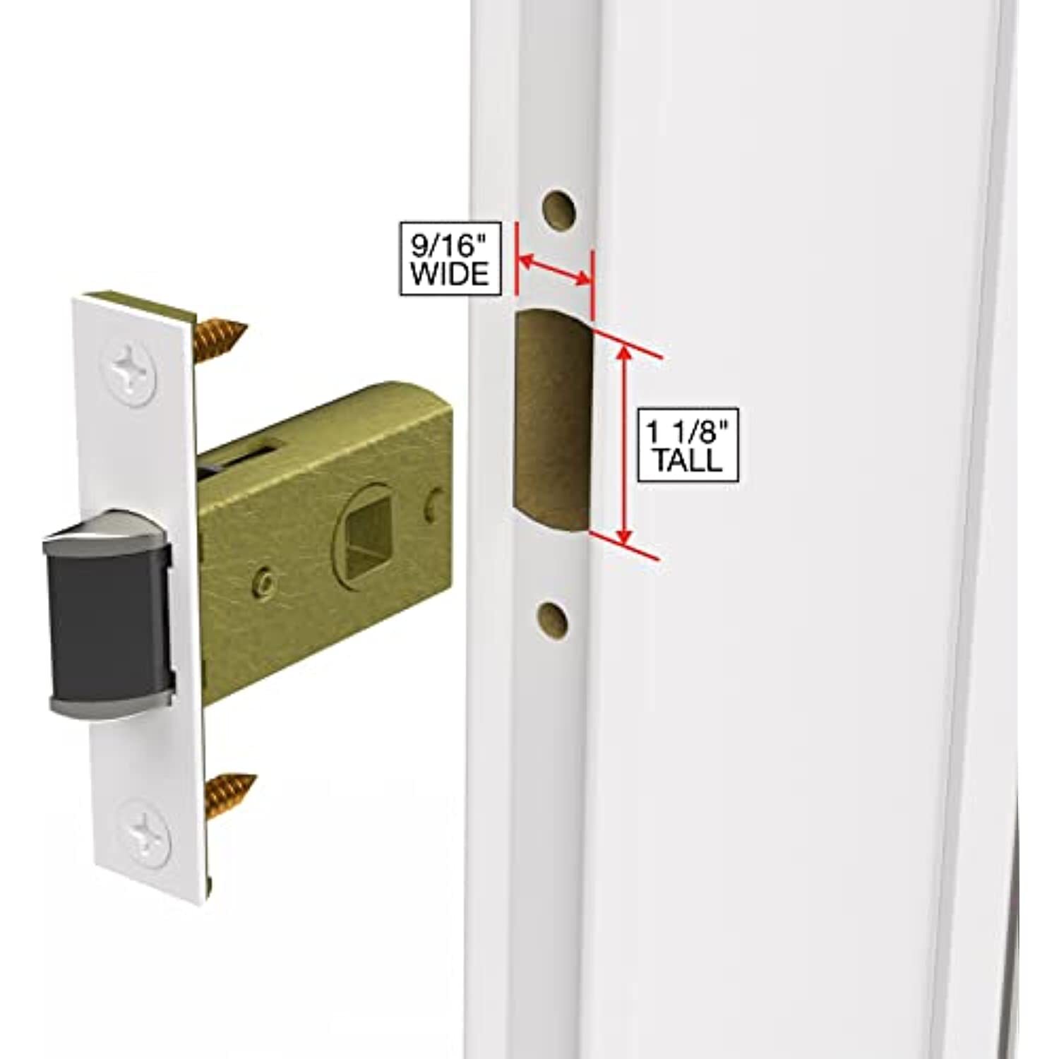 Larson Certified Storm Door M2 Mortise Handle Set (Brass)