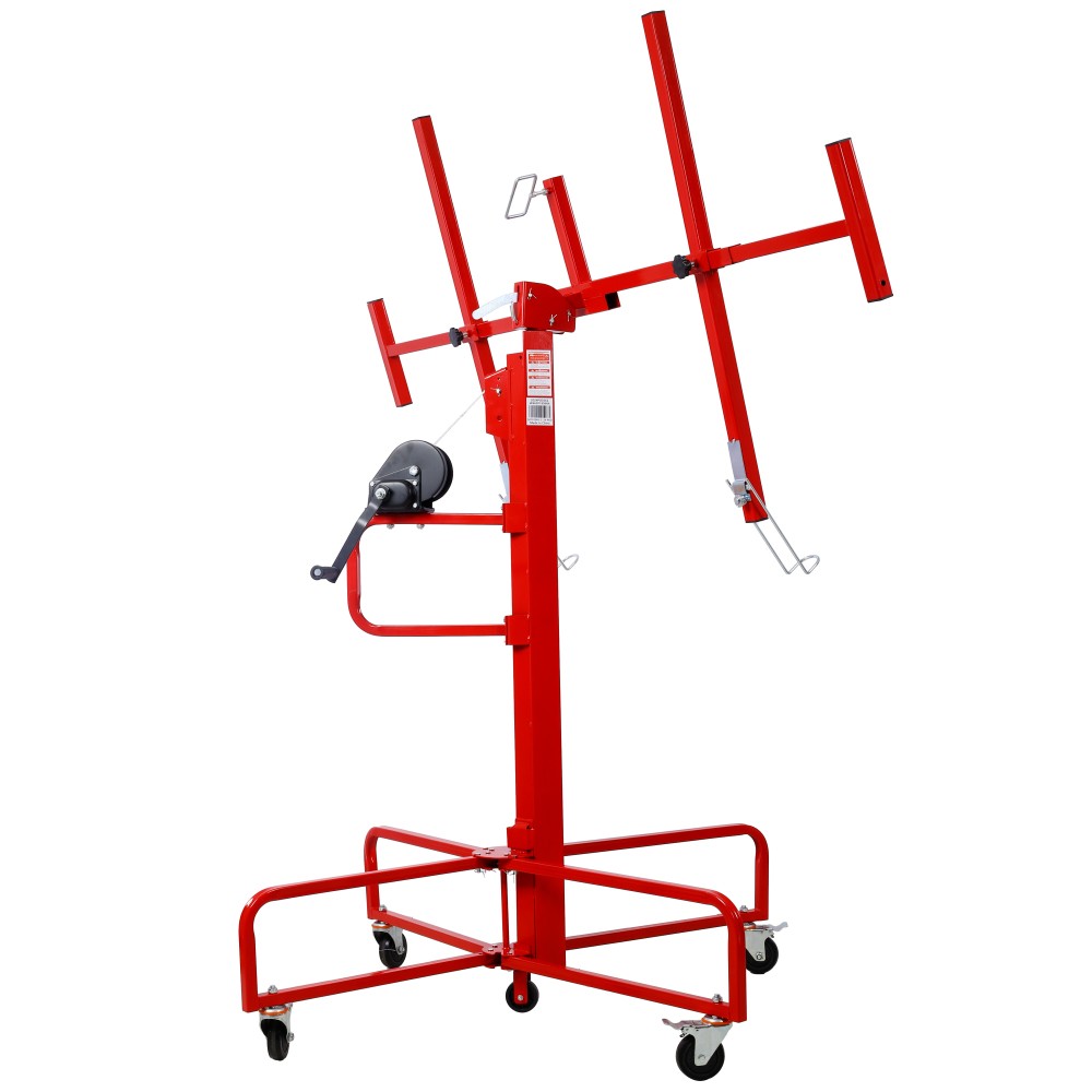 Drywall Lift Panel 13' Lift Drywall Panel Hoist Jack Lifter Jack Rolling DJYC