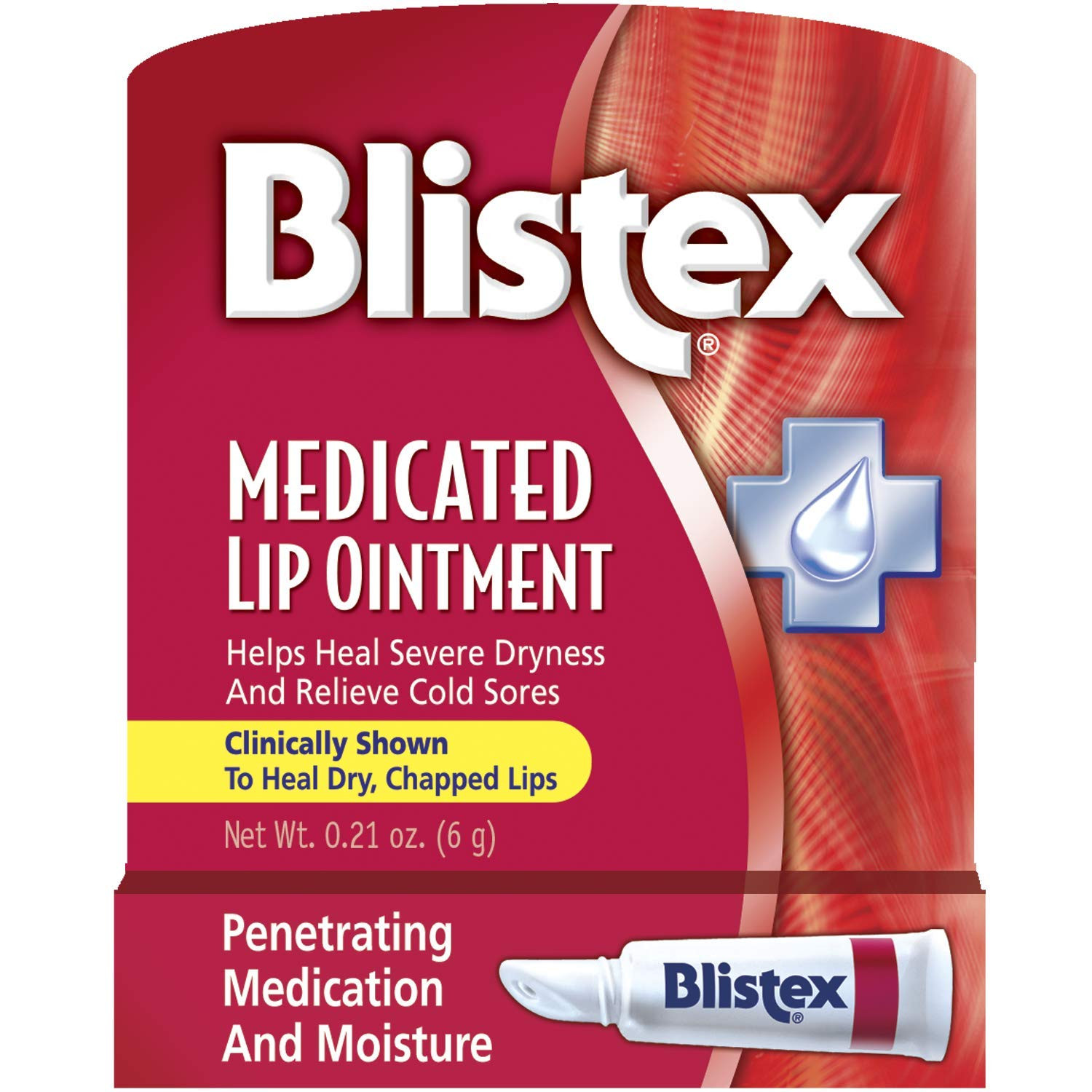 Blistex Medicated Lip Ointment, 0.21 Ounce (Pack of 24), Cream White