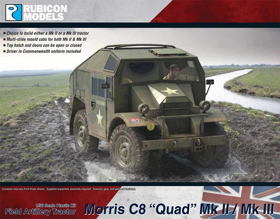 Rubicon Models 280114 - Morris C8  Quad  Mk II/Mk III Field Artillery Tractor