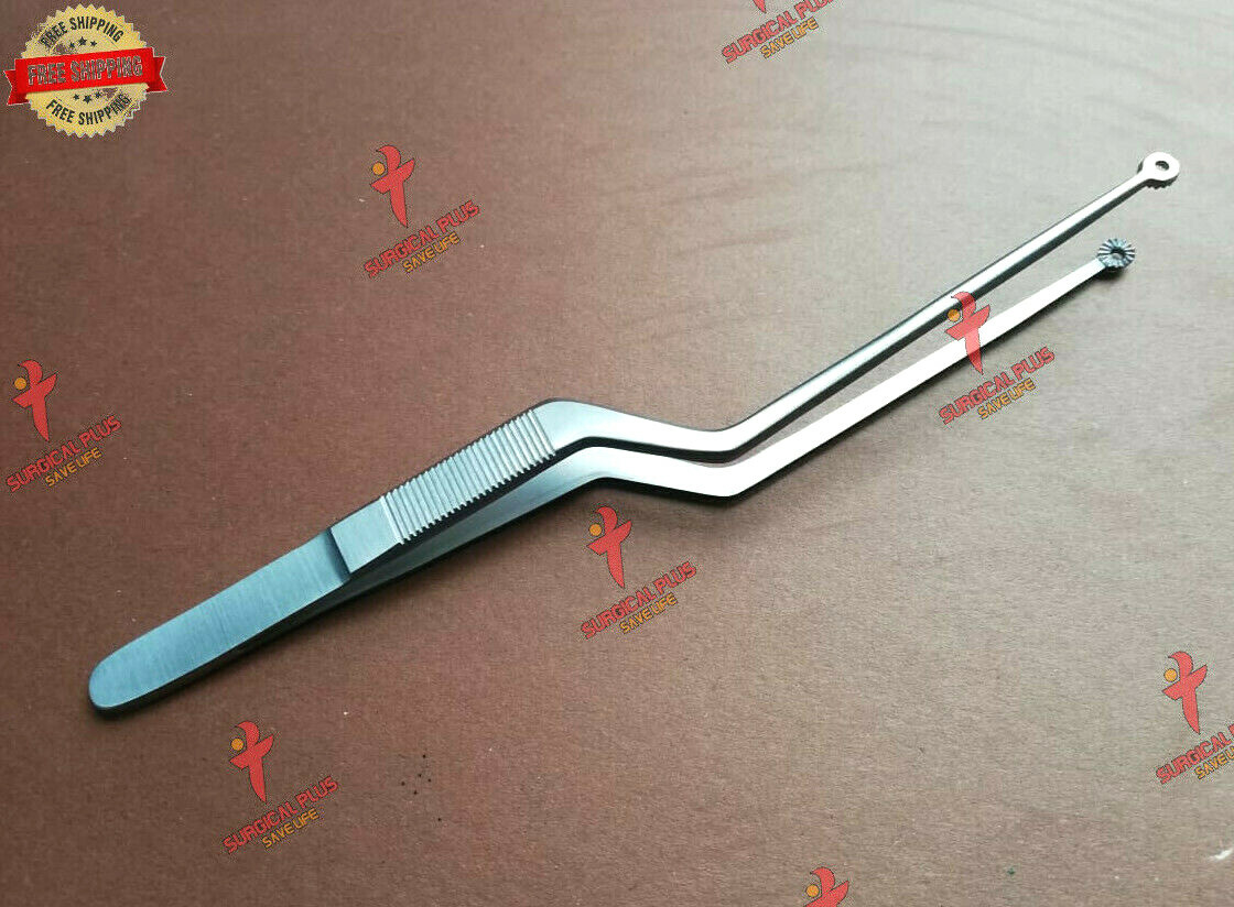 Tumor Grasping Yasargil Bayonet Forceps Neurosurgical Instruments 5mm Cup 8''