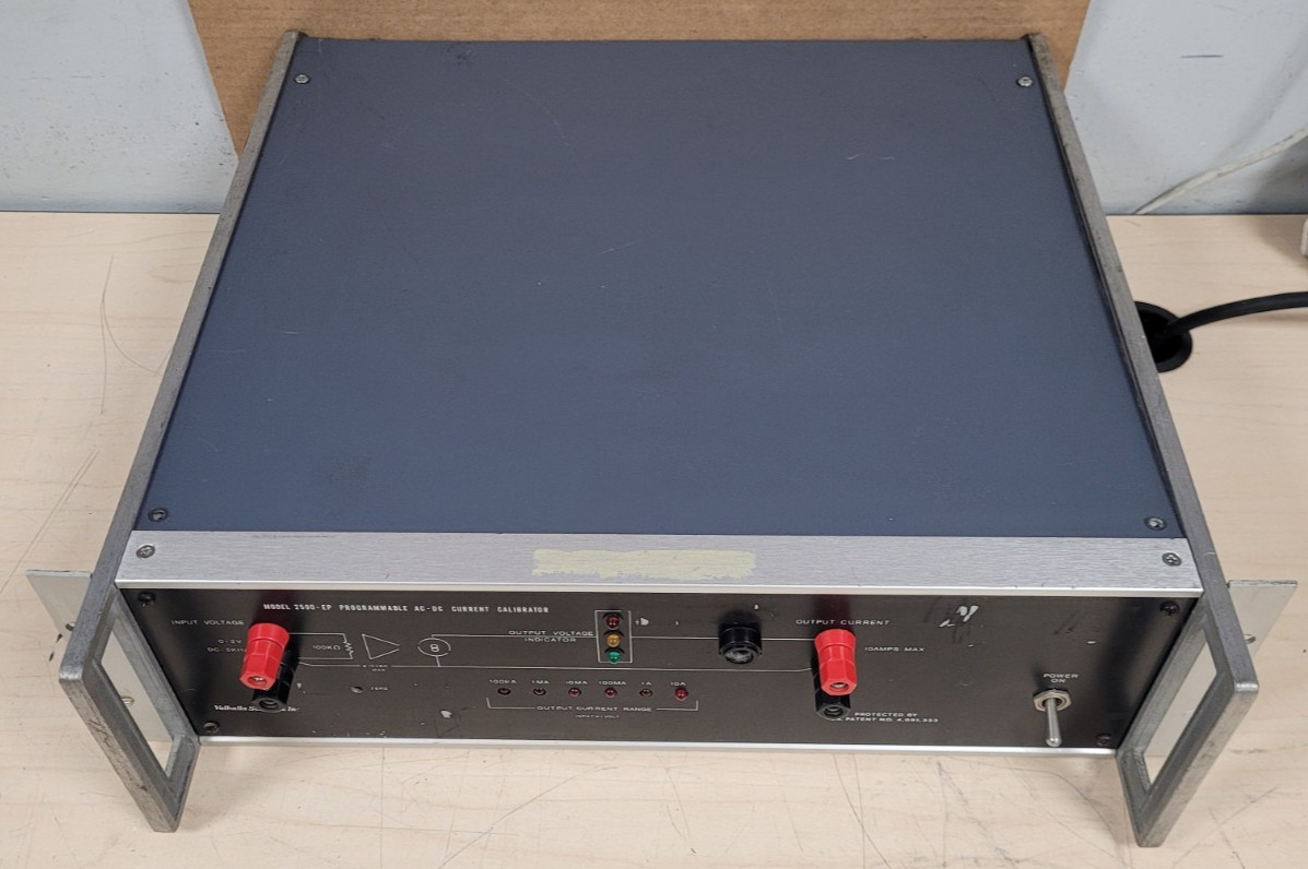 Valhalla Scientific 2500EP AC-DC Current Calibrator NEEDS FUSE!!! (UNTESTED)