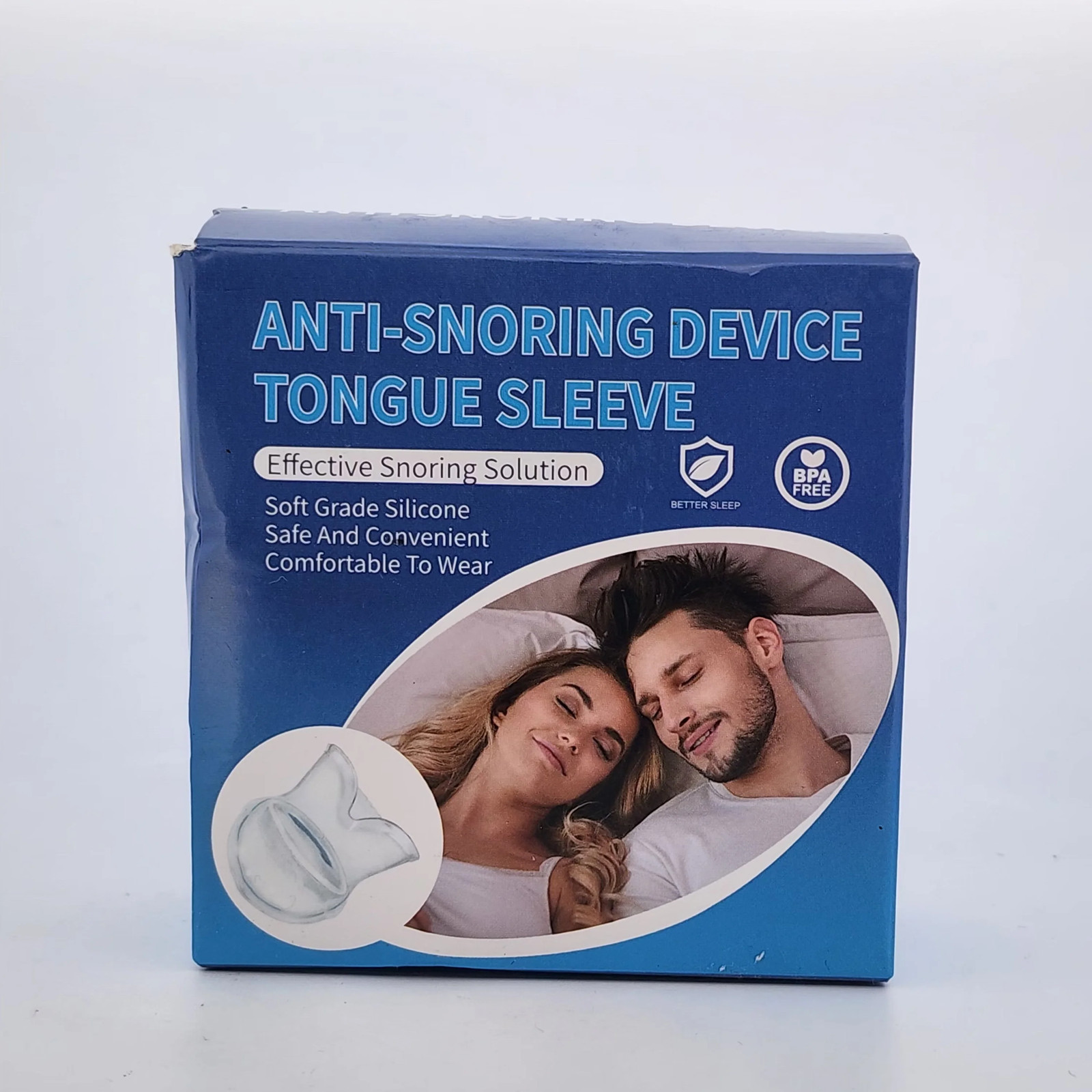 Anti Snoring Device Tongue Sleeve Stop Snoring Sleep Aid Silicone BPA Free