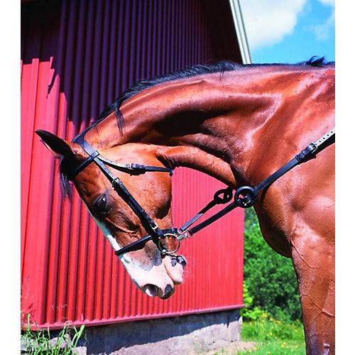 Horze Leather Side Reins With Rubber Donuts