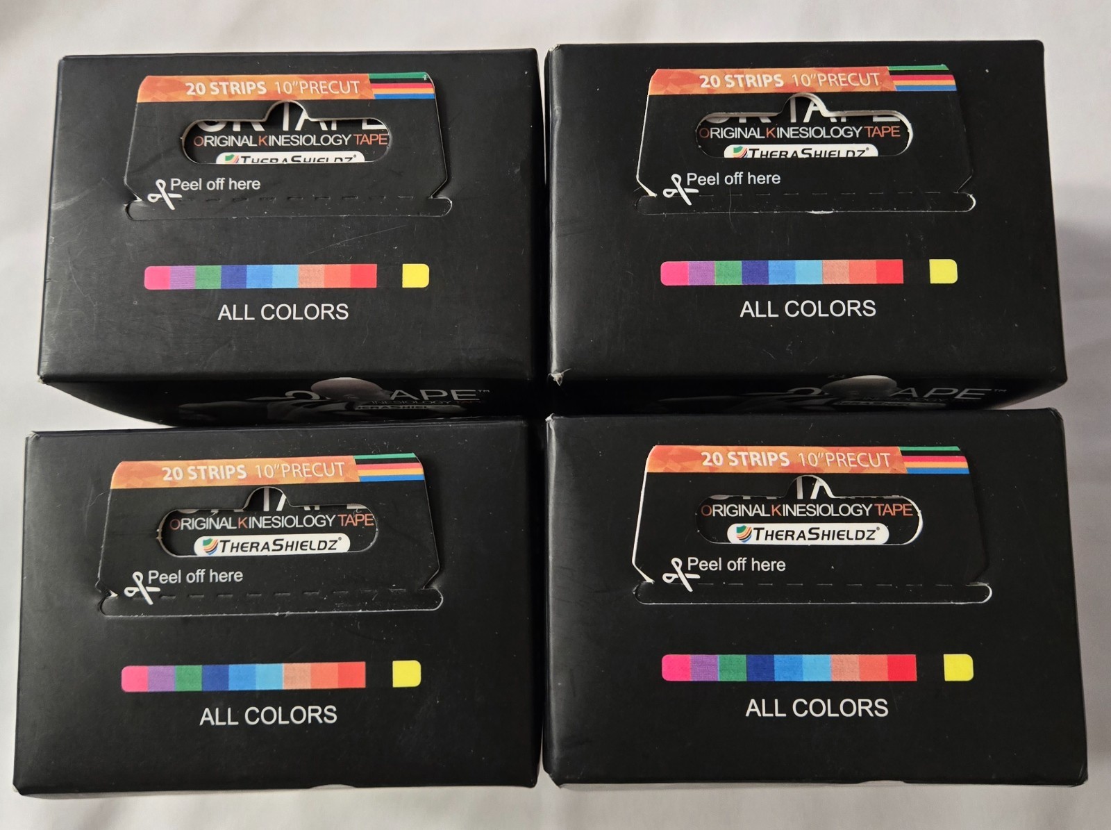 Lot of 4-OK Tape Precut Classic Kinesiology Tape-2in x 16.4 ft-Exp 2027