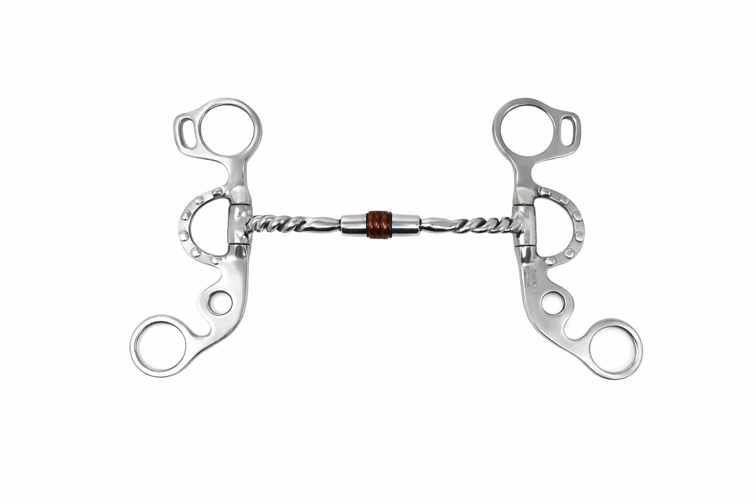 5" Argentine Comfort Jointed Copper Roller Mouth Short Shank Snaffle Bit 35664B