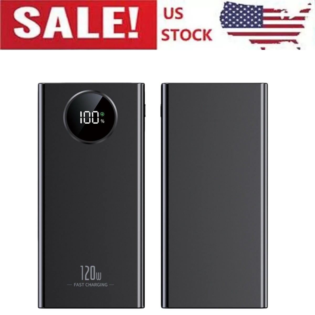 900000MAH Portable Power Bank LCD LED 2 USB Battery Charger For Mobile Phone