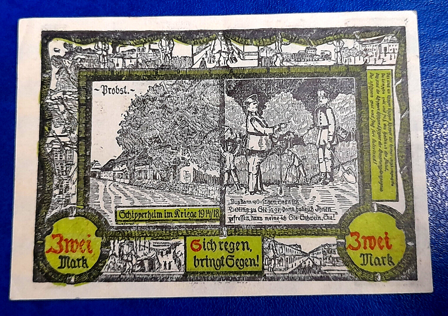 SOLDIN (POLAND MYŚLIÓRZ) NOTGELD 2 MARK 1921 EMERGENCY MONEY GERMANY (31804)