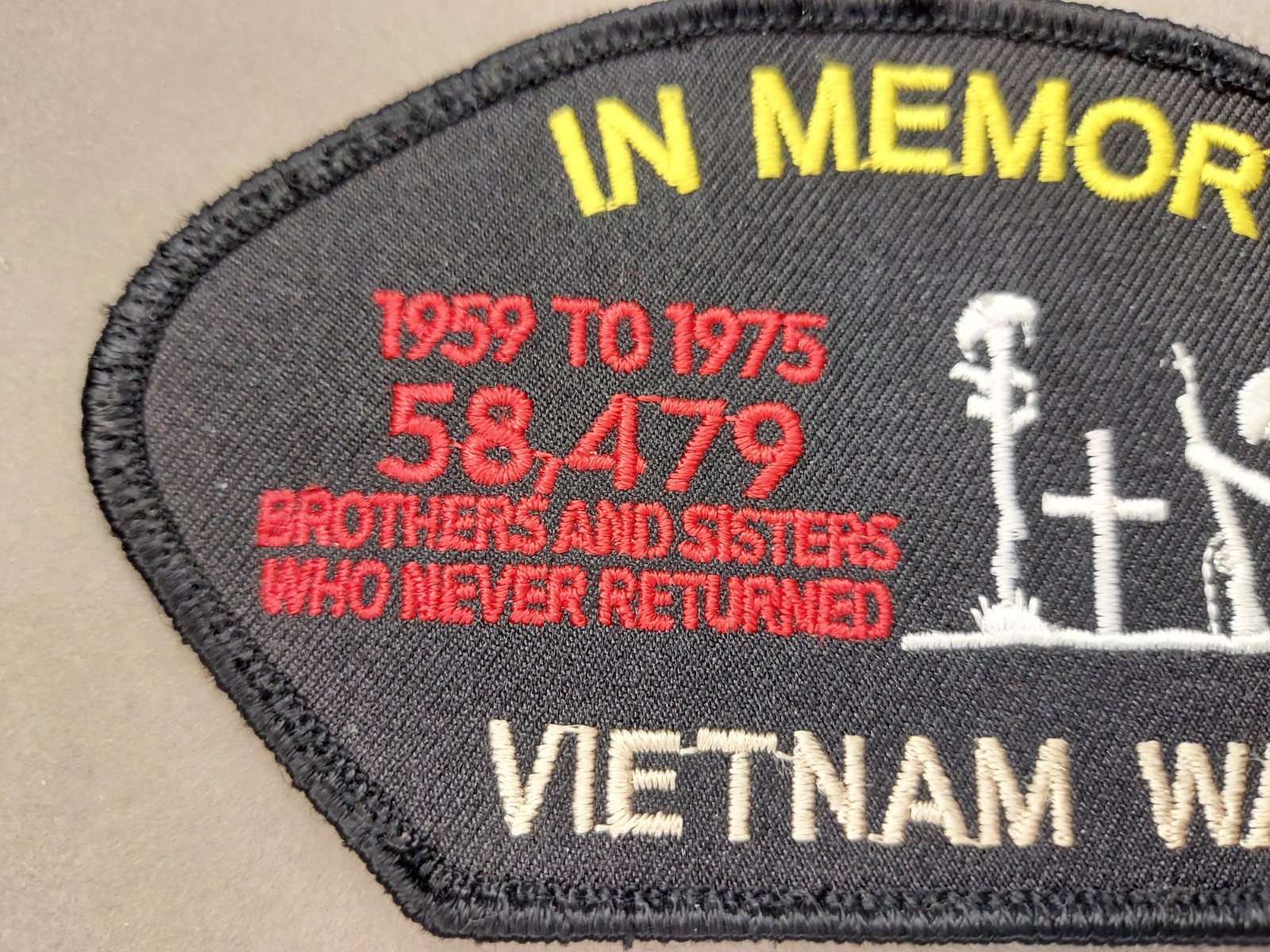 In Memory KIA Vietnam War Patch Embroidered Patch