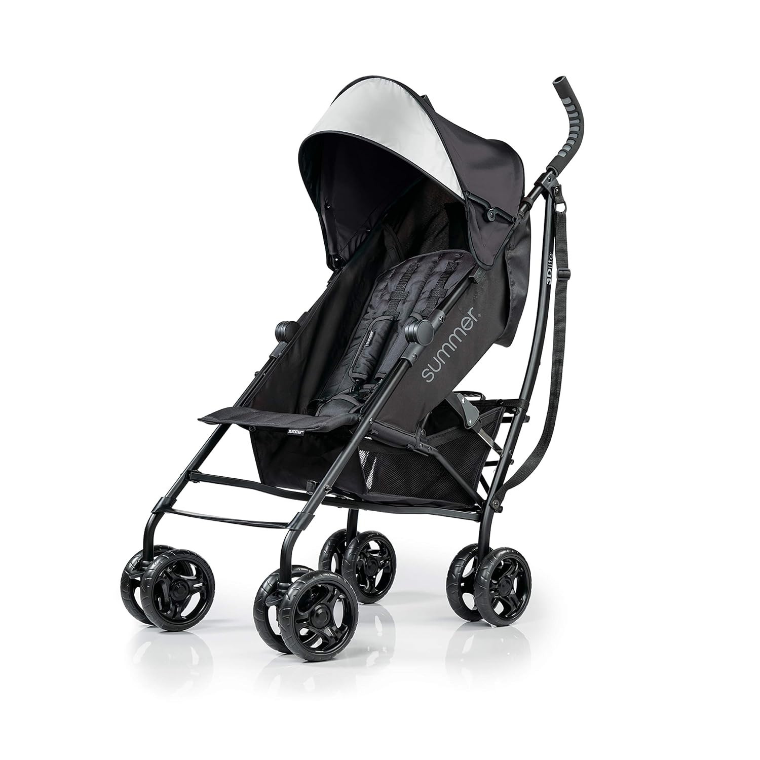 Ingenuity 3Dlite Convenience Stroller,Jet Black–Lightweight Stroller with Alumin