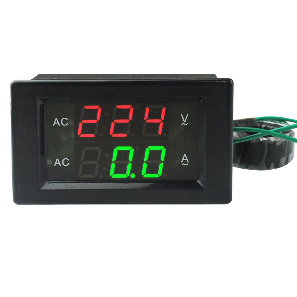 AC 500V 100A LED Digital Volt Watt Voltage Ampere Panel Meter Voltmeter Ammeter