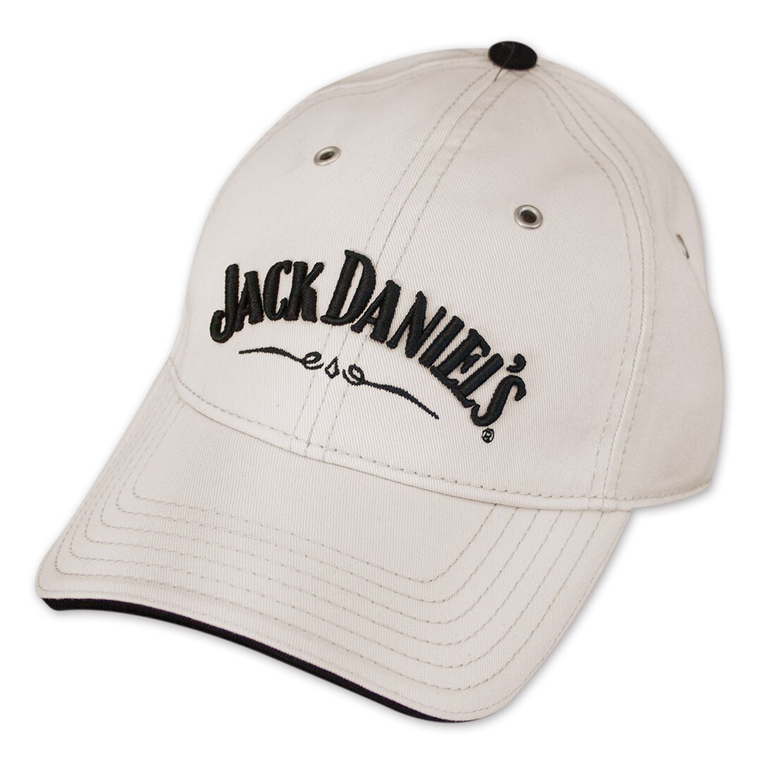 Jack Daniel's Adjustable Ivory Hat White