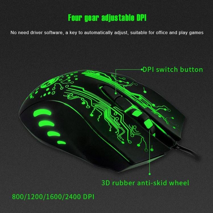iMICE X9 USB Wired Gaming Optical Mouse RGB LED High DPI