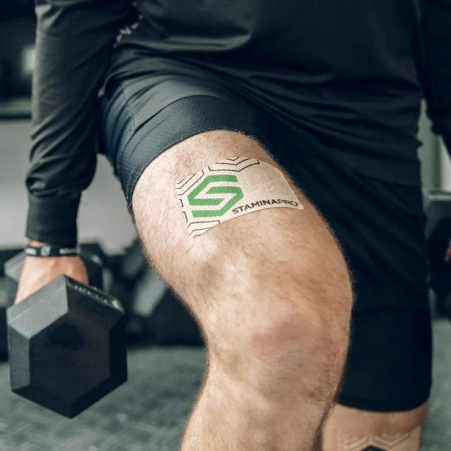 STAMINAPRO Patch - Water-Resistant Athletic Adhesive, Electroceutical Relief - V