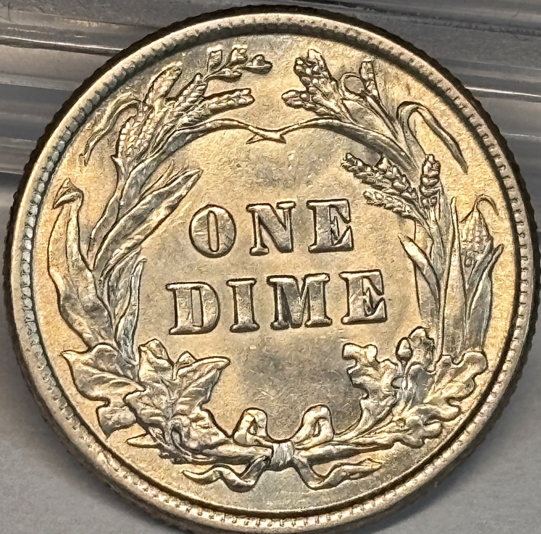 1913 10c Barber Dime . CHOICE BU + Nice Luster !!!