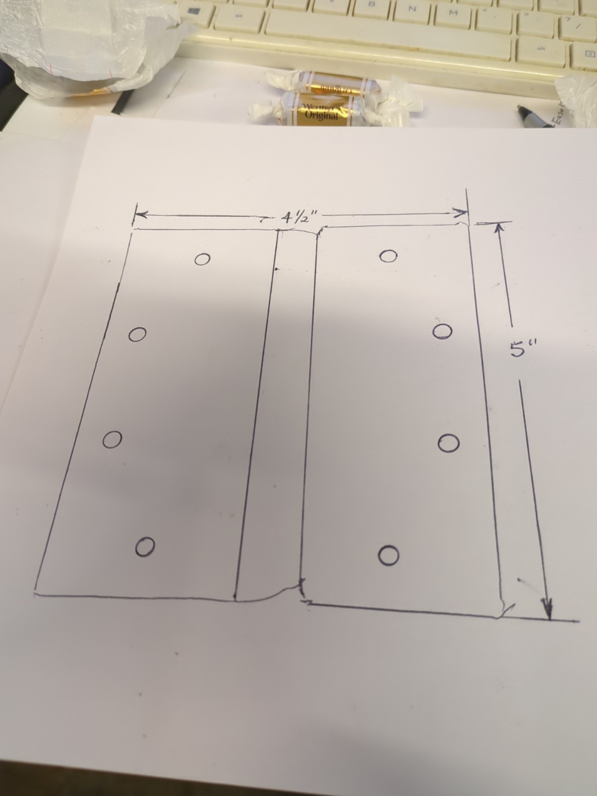 (2) Nickel Plated Steel Tamper Resistant Hinges