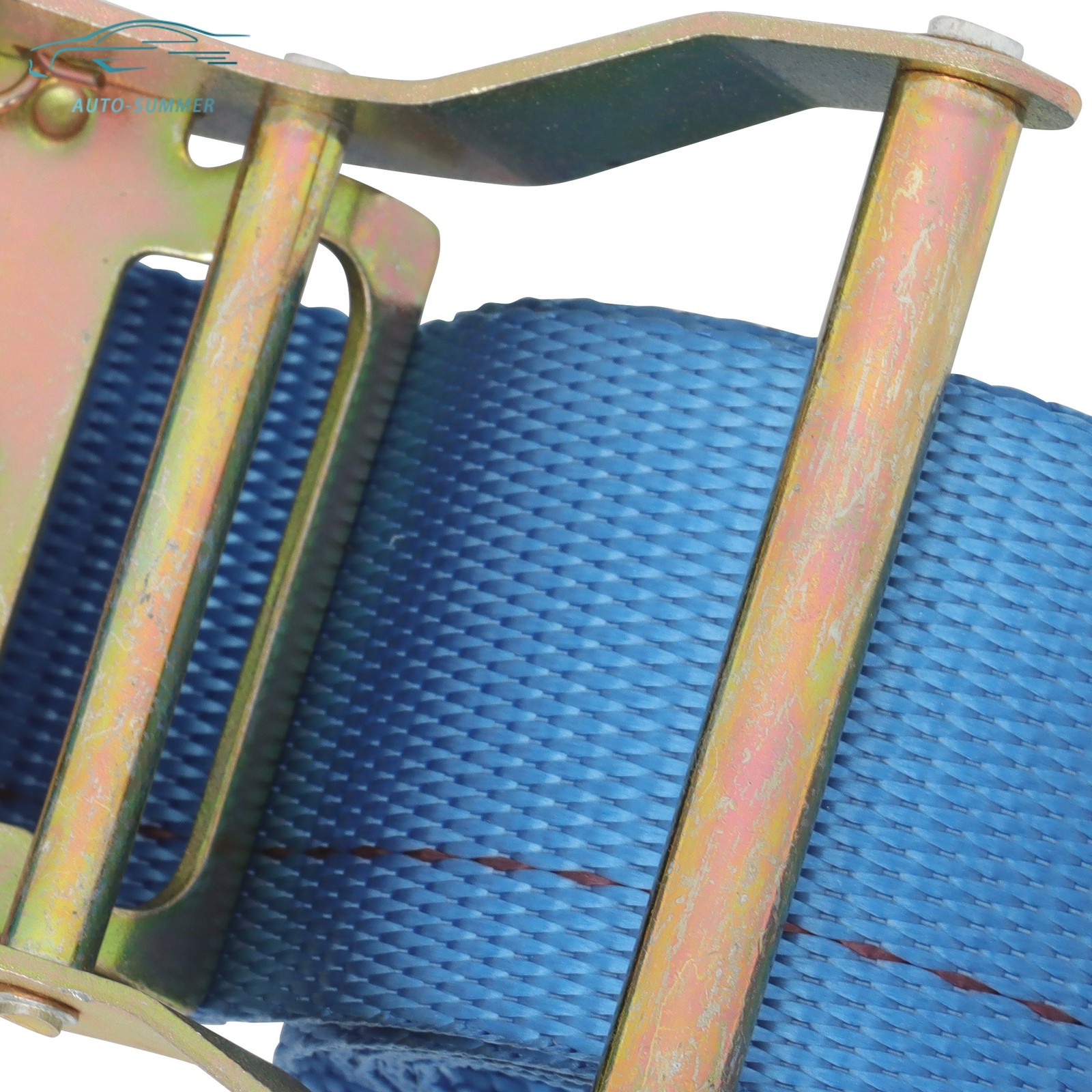 Durable E Track Wheel Chock System 8'Ratchet Tie Down Straps Secure Cargo 2 Pack