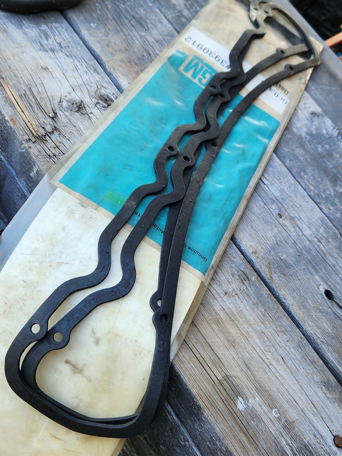 1966-84 NOS GM Chevrolet 6 cyl  Rocker Cover Gaskets  (2)
