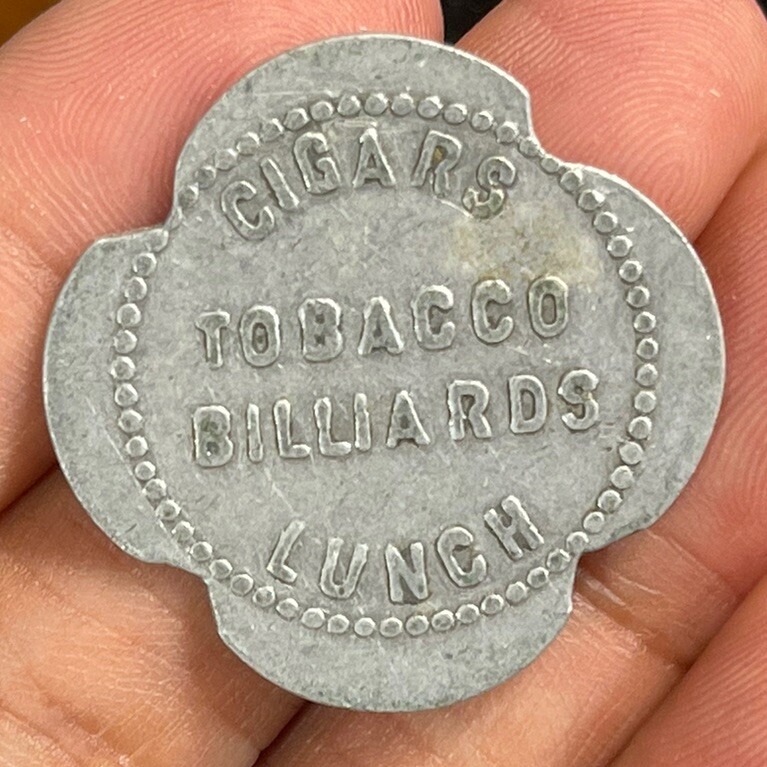 Early US Washington C. H. Ohio Cigar Billiard Lunch Trade Token