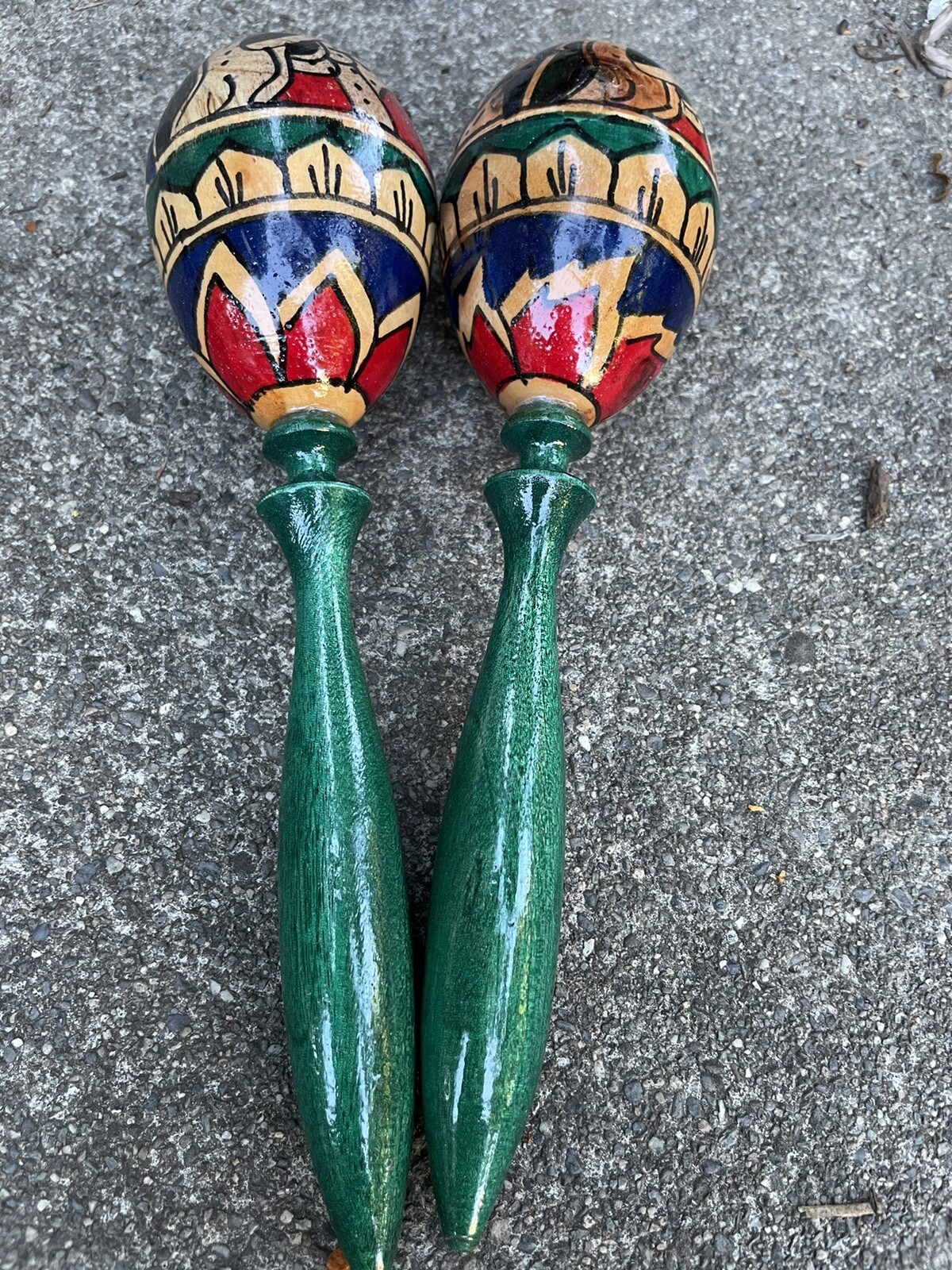 2 Maracas Bali Music Instrument