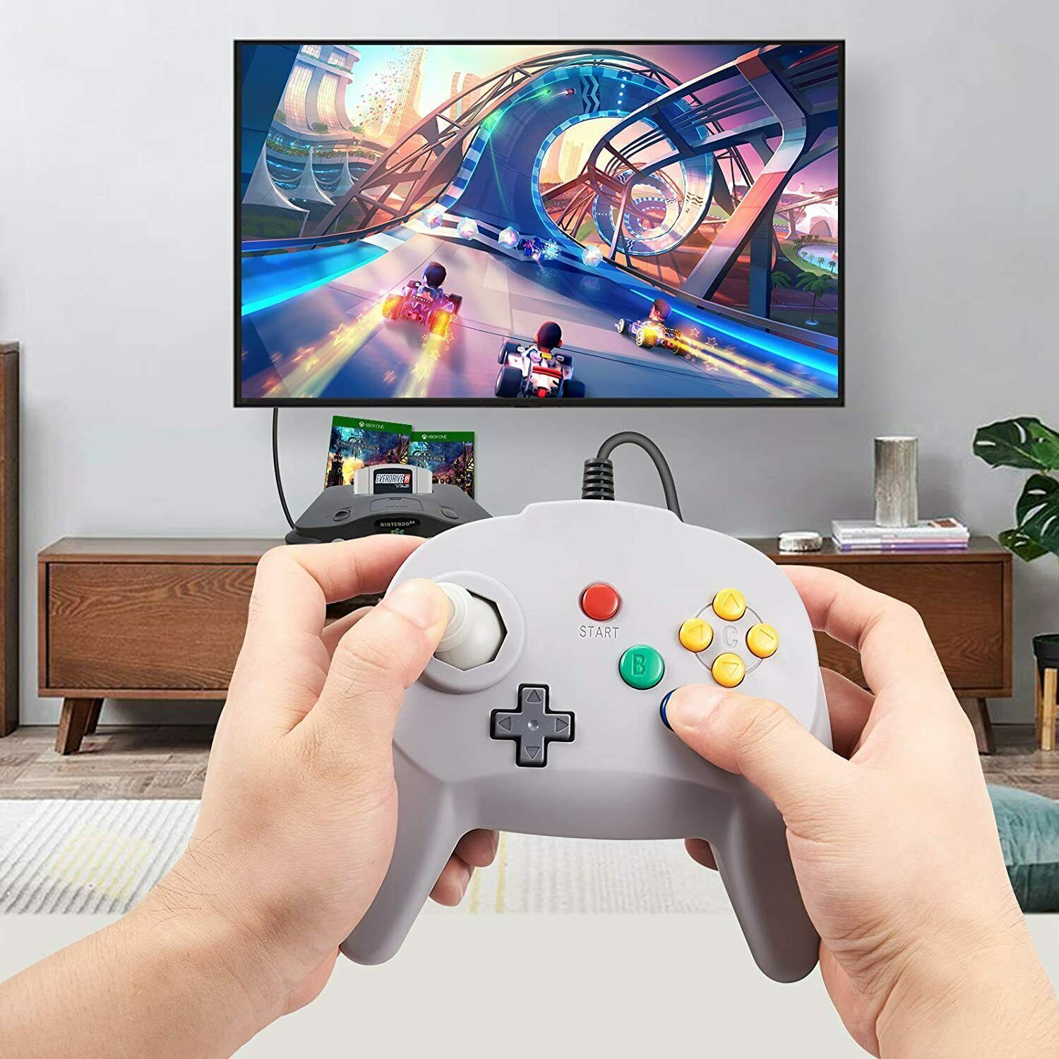Wired N64 Controller Joystick Compatible with Nintendo64 N64 Video Game Console