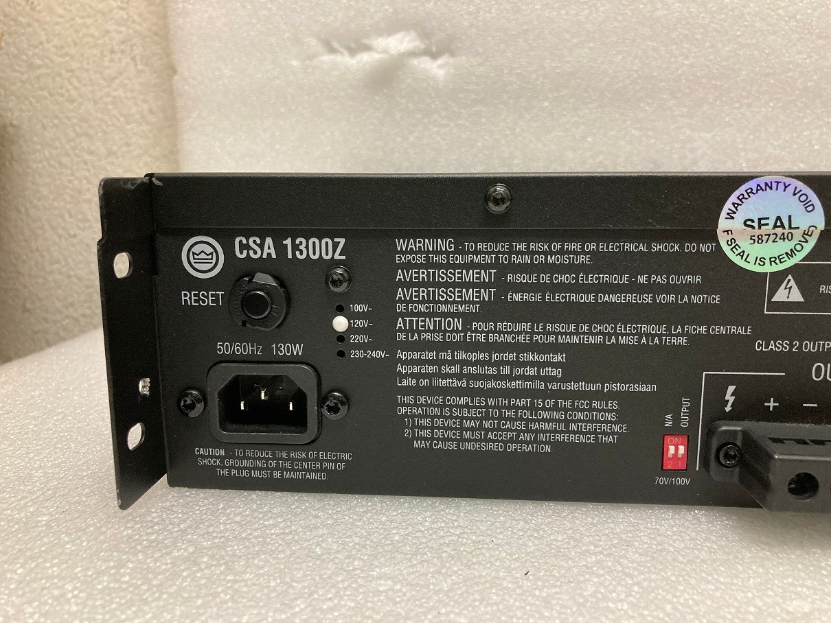 JBL CSA1300Z DRIVECORE Amplifier