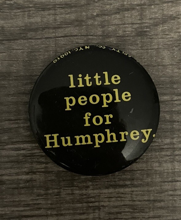 1968 LITTLE PEOPLE FOR HUMPHREY president 1.75" pinback button ^