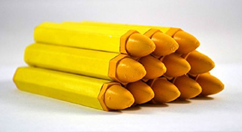 Xtra Seal Yellow Tire Crayons 12 Per Box 14-552 1/2"
