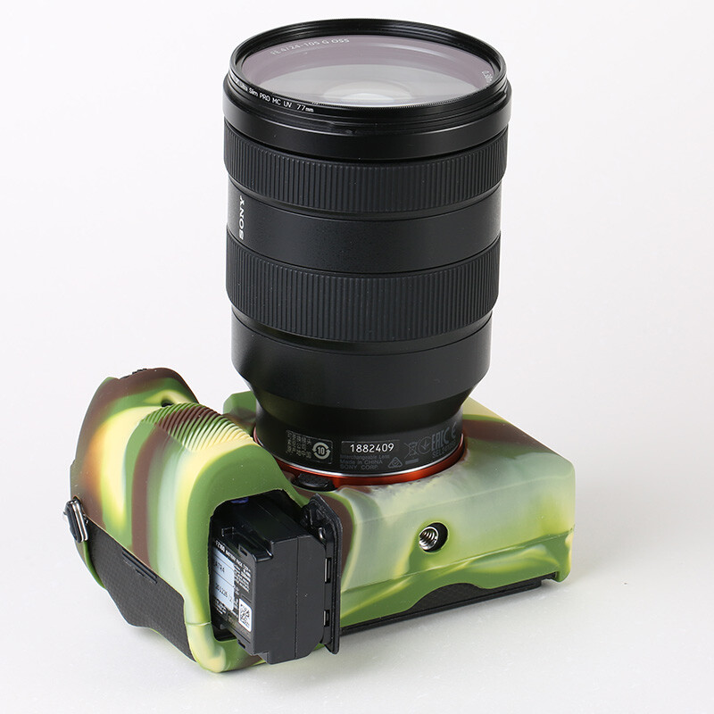 Rubber Silicon Body Case Protector Frame Skin For Sony A74 A7R4 Camera