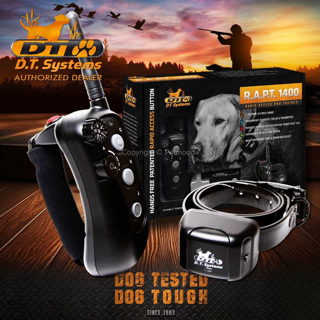 DT Systems RAPT 1400 Remote Dog Training Collar E-Collar Rapid Access 1400