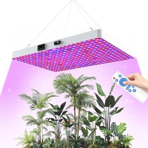 Remote Control LED 100 Watt Dimmable Full Spectrum Plant Light, 3 Grow Light