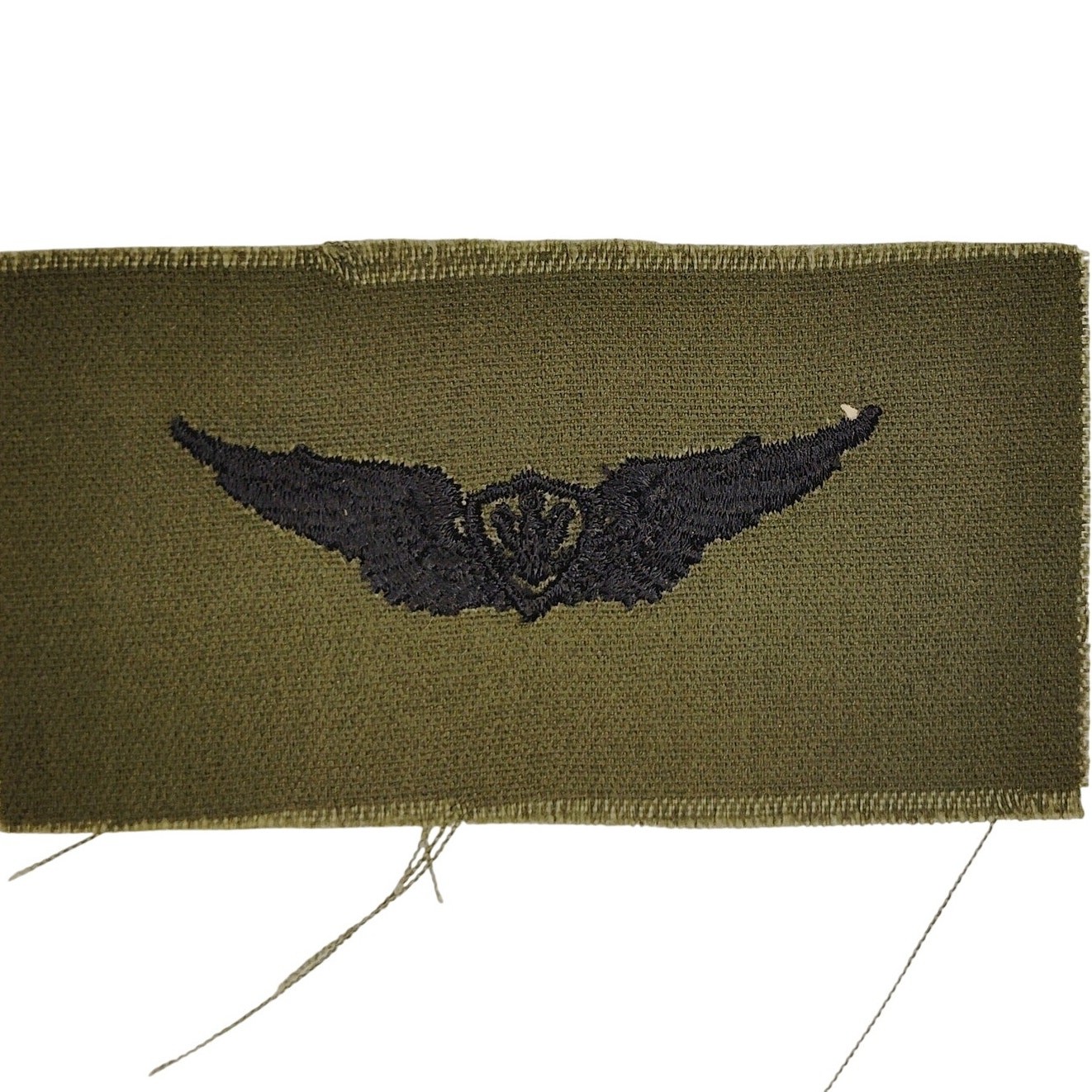 VTG US Army Aviator Pilot Subdued OD Green Flight Badge Patch 3.75" × 2" Sew‑On