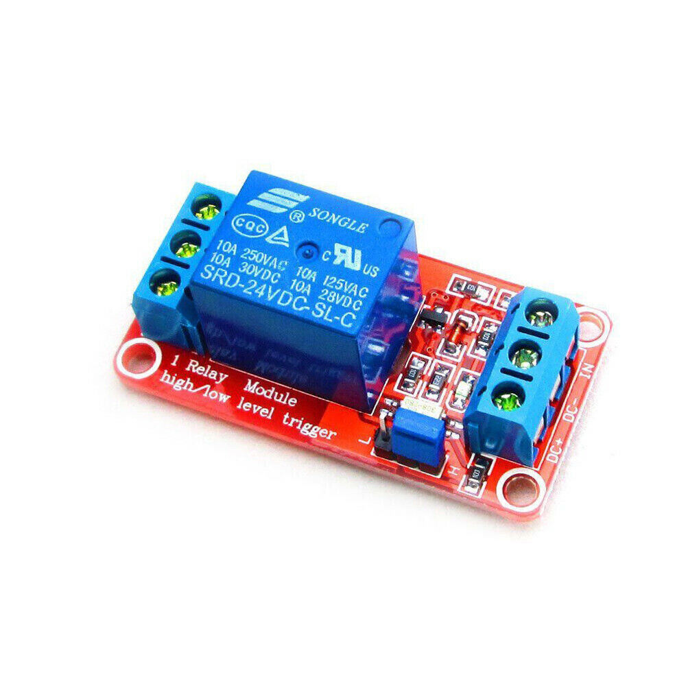 DC 24V 1-Channel Relay Module with Optocoupler H/L Level Trigger for Arduino A3G