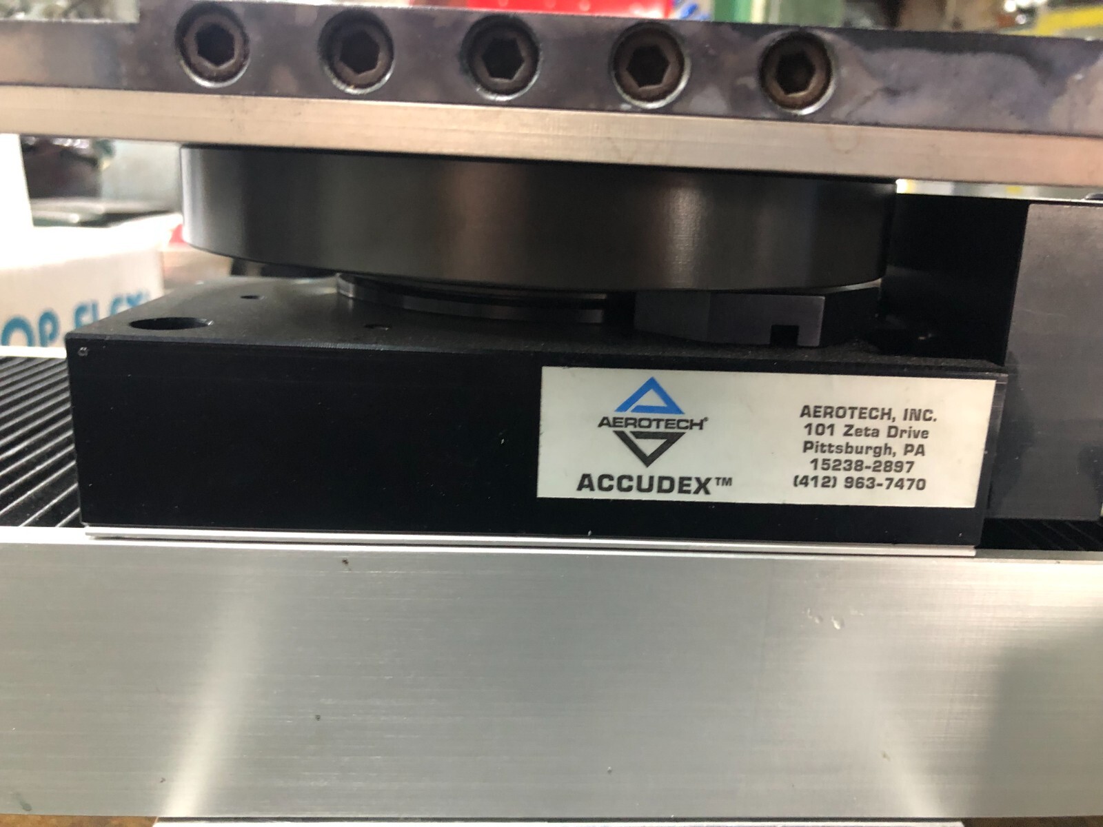 Aerotech BM75E with ACCUDEX 2 axis and vacuum rotary system