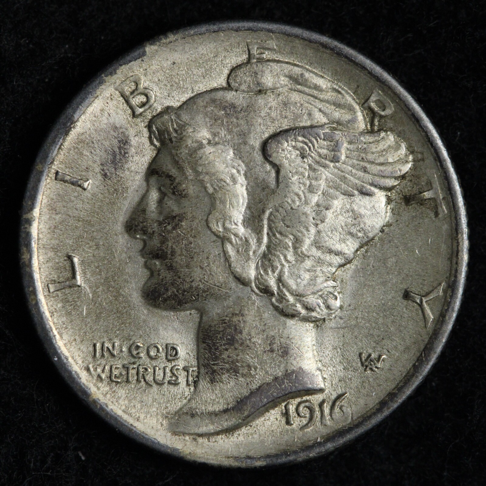 1916 Mercury Silver Dime BU *UNCIRCULATED* MS E239 JNHM