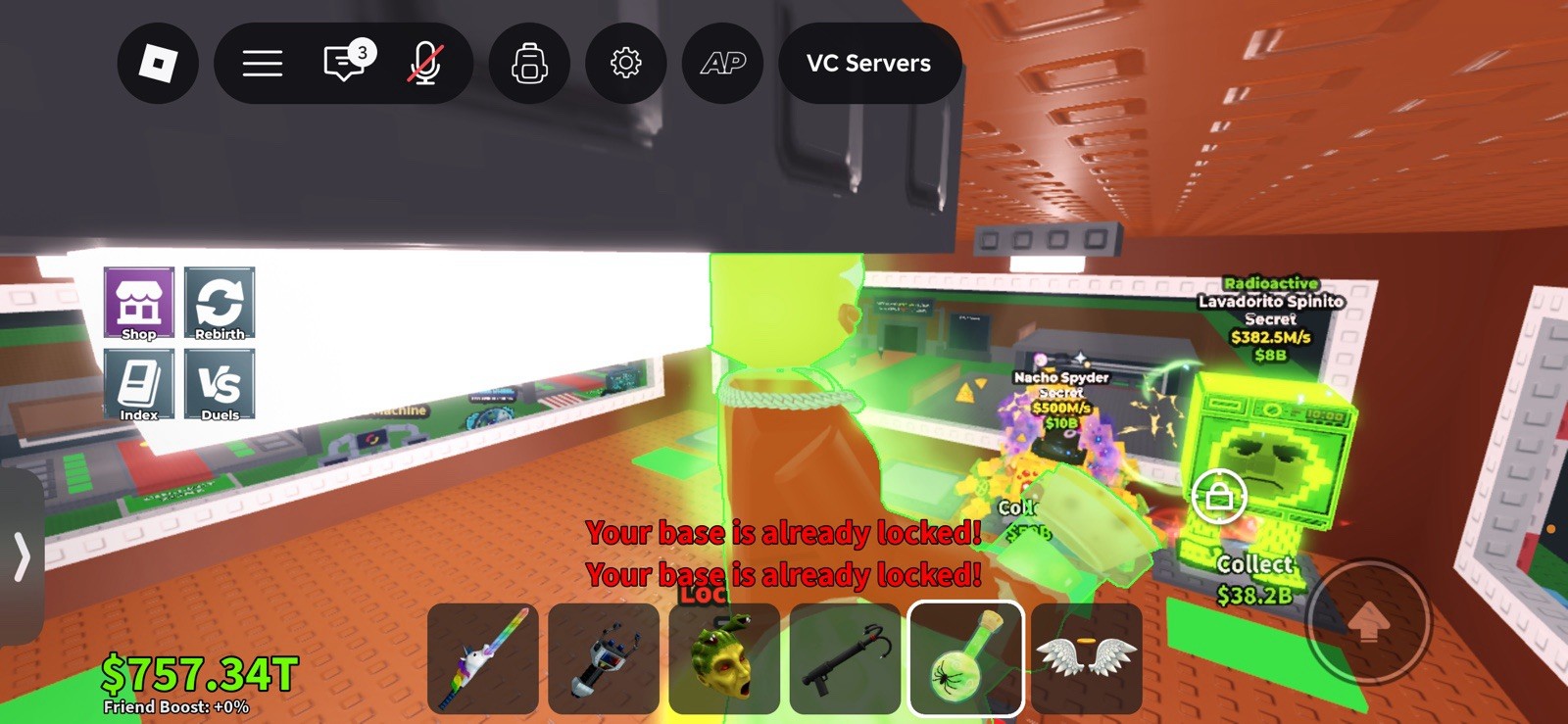 Roblox Radioactive Lavadorito Spinito Secret Game Item/Asset