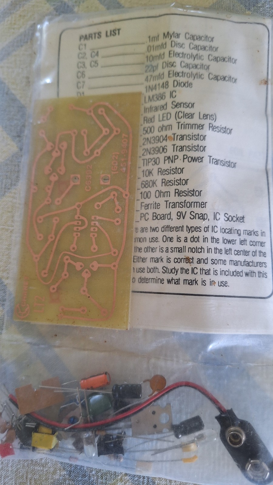 Vintage Chaney Electronics Infared Target Kit Skill Level 2
