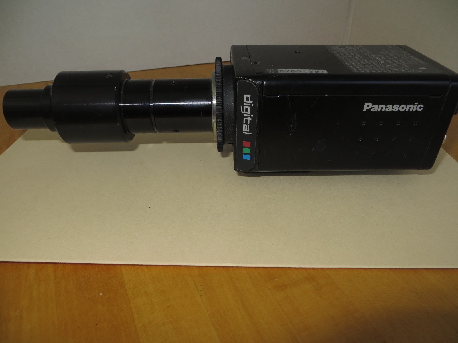 Panasonic Industrial Camera With Microscope Adaptor GP-KR222E