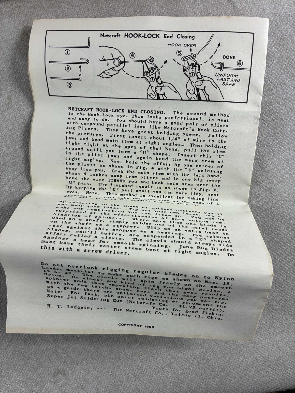 Netcraft Spinner Making Kit Circa 1950