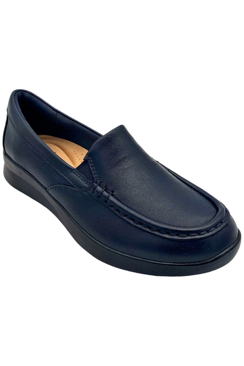 Clarks Collection Leather/Textile Slip-Ons - Ellowyn Navy